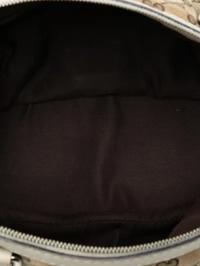 Pre-owned Gucci 2016-2025 Gg Canvas Sukey Satchel In Brown