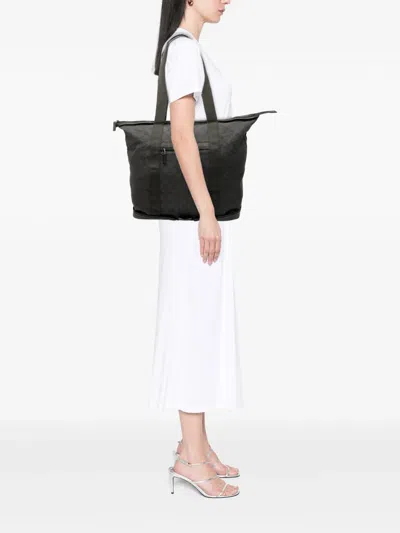 Pre-owned Gucci 2000-2015 Gg Denim Tote Bag In Gray