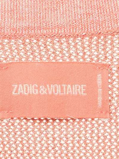 Pre-owned Zadig & Voltaire Scoop-neck Short-sleeve Dress In Pink