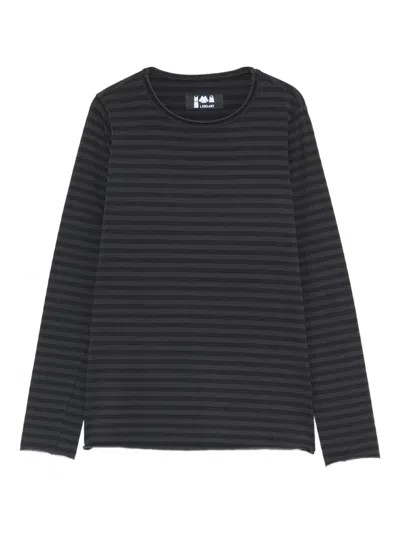 Labo Art Jeppe Striped Long-sleeved Top In Gray
