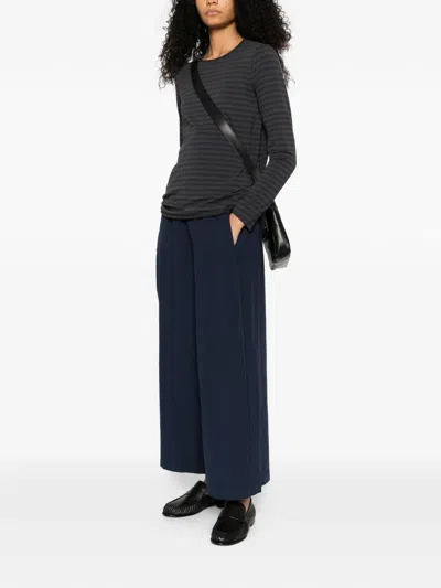 Labo Art Jeppe Striped Long-sleeved Top In Gray