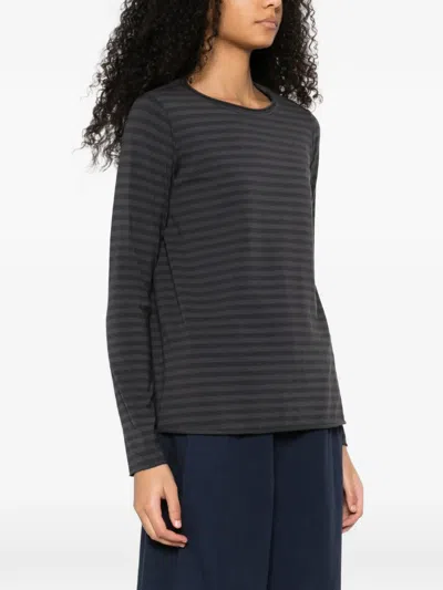 Labo Art Jeppe Striped Long-sleeved Top In Gray