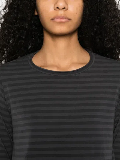 Labo Art Jeppe Striped Long-sleeved Top In Gray