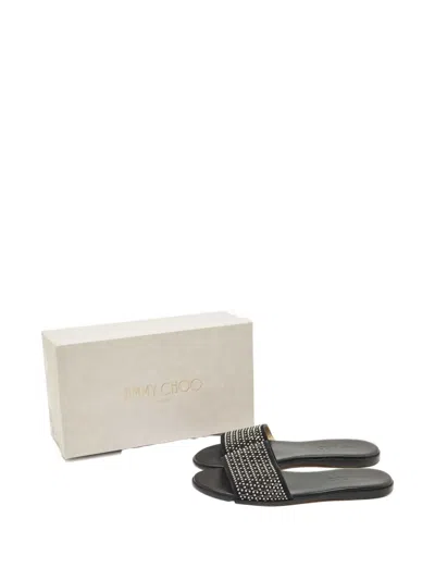Pre-owned Jimmy Choo Studded Sandals In Black