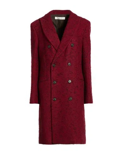 Philosophy Di Lorenzo Serafini Woman Coat Red Size 4 Acrylic, Wool, Polyester In Red
