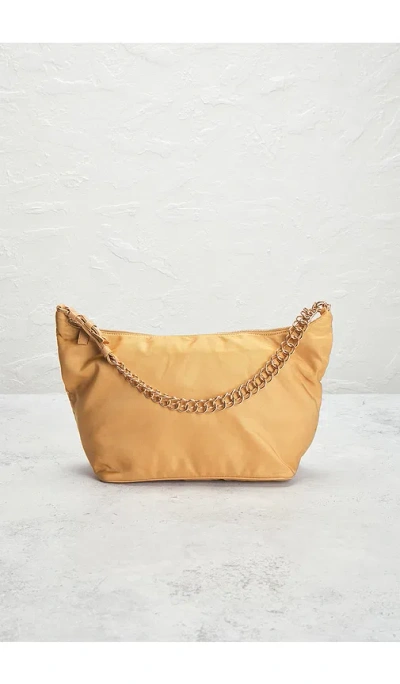 Fwrd Renew Prada Tessuto Shoulder Bag In Sand