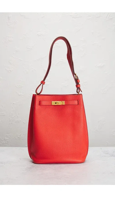 Fwrd Renew Hermes Togo So Kelly 26 Shoulder Bag In Red