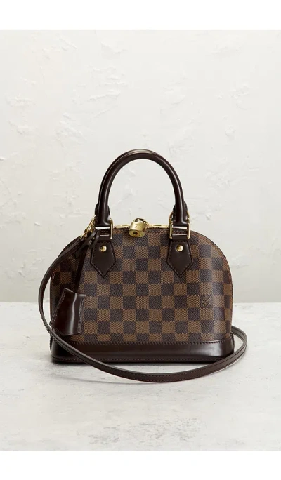 Fwrd Renew Louis Vuitton Damier Ebene Alma Bb Handbag In Brown