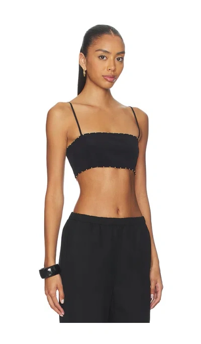 Hemant & Nandita Bandeau Top In Black