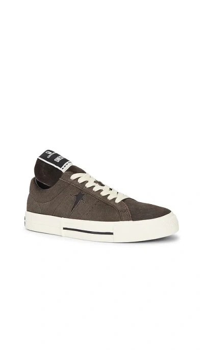 Rick Owens Drkshdw Rick Owens Converse X Drkshdw One Star Low Top 7809 Dark Dust In Brown