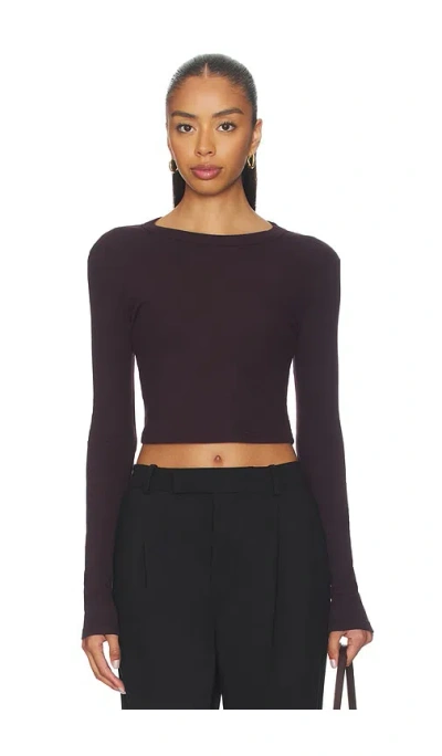 Cotton Citizen Verona Crop Shirt In Purple