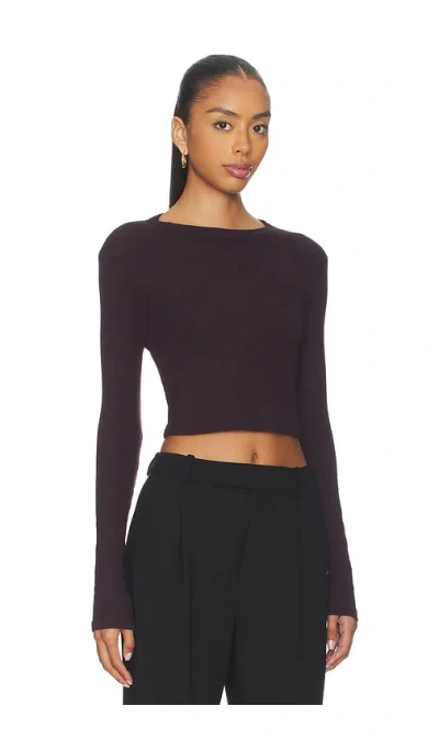 Cotton Citizen Verona Crop Shirt In Purple