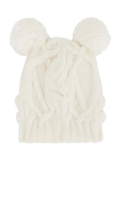 Aknvas Millie Knit Hat In White