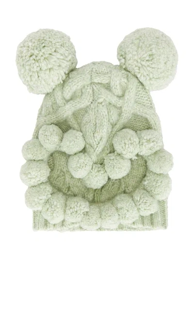 Aknvas Millie Knit Hat In Green