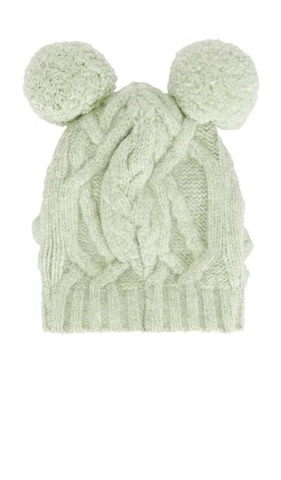 Aknvas Millie Knit Hat In Green