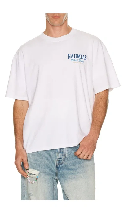 Nahmias Boat Tours Boxy T-shirt In White