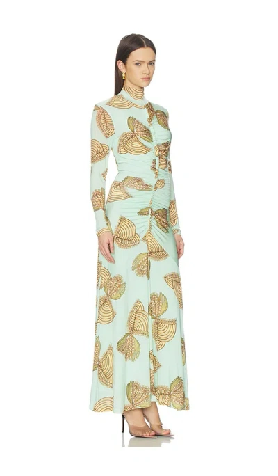 Ulla Johnson Ida Ruched Turtleneck Dress In Black