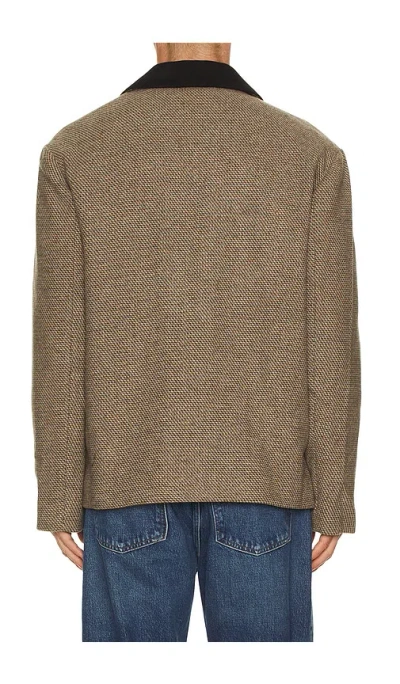 Krost Wool Combo Coat In Brown