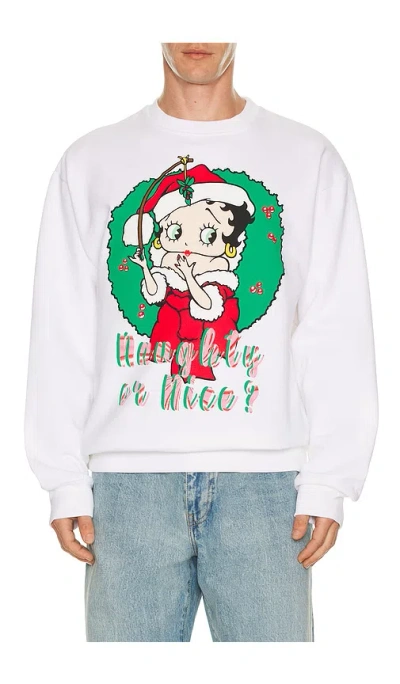 Philcos Betty Boop Naughty Sweatshirt In White