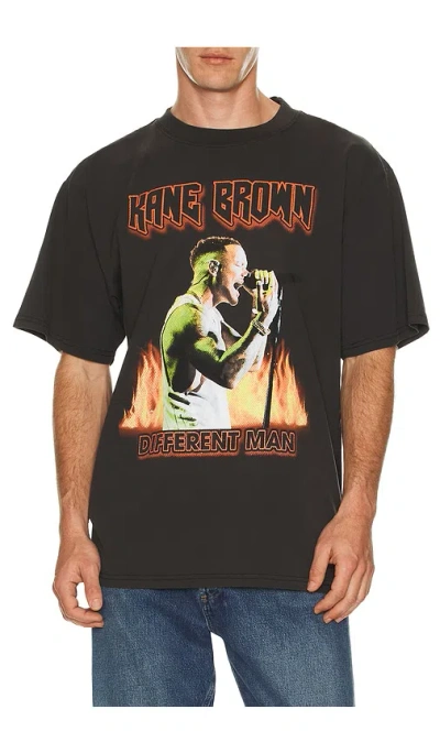 Philcos Kane Brown Flames Tee In Black