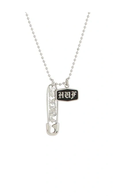 Huf Old E Pendant In Silver