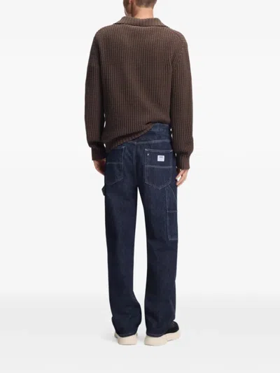Hugo Boss Cotton Jeans In Blue