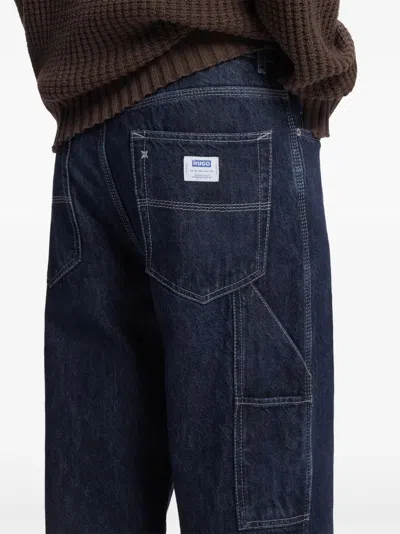 Hugo Boss Cotton Jeans In Blue