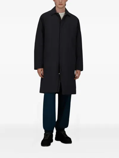 Herno Single-breasted Coat In Black