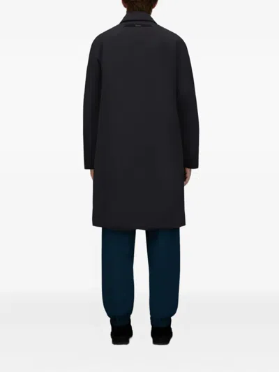 Herno Single-breasted Coat In Black