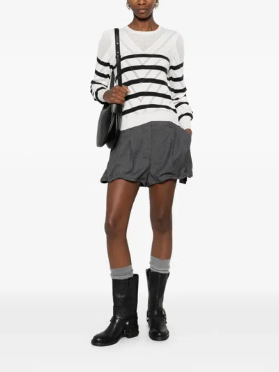 Twinset Striped Sweater In Multi