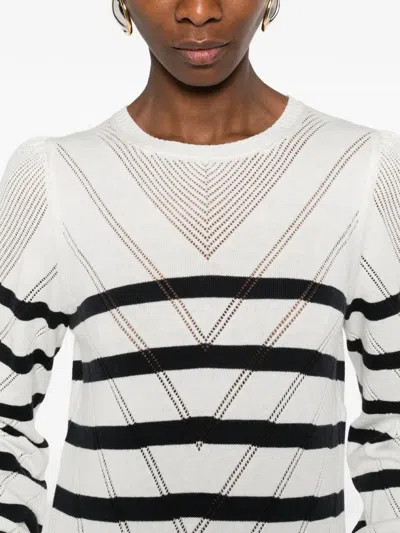 Twinset Striped Sweater In Multi