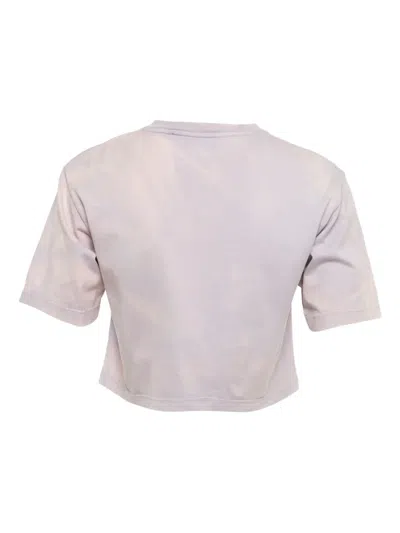 Pre-owned Off-white Tie-dye Logo T-shirt In Purple