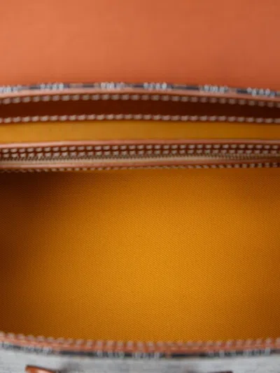 Pre-owned Goyard 2016 Ine Saigon Structured Pm Satchel In Black