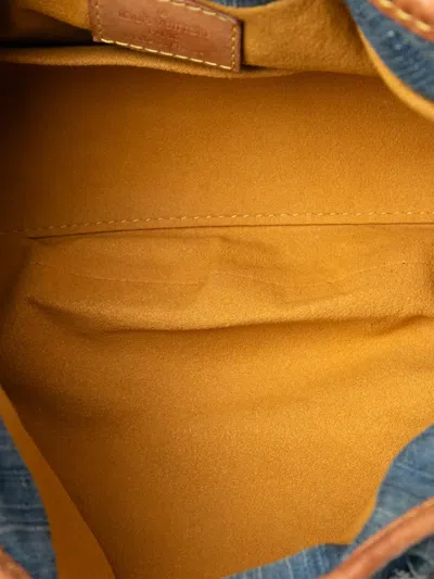 Pre-owned Louis Vuitton 2005 Monogram Denim Pleaty Handbag In Blue