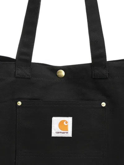 Carhartt Bay Canvas Tote Bag In Black