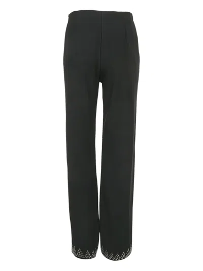 Pre-owned Alaïa Embellishment Trousers In Black