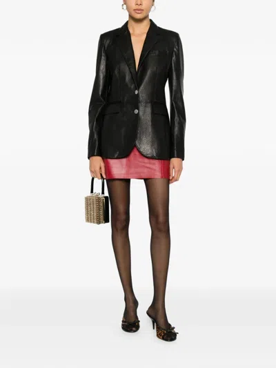 Tagliatore Textured Jacket Buttoned Cuffs Front Pockets In Black