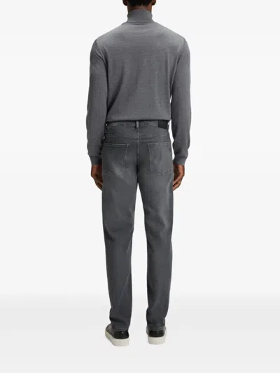 Hugo Boss Five-pocket Jeans In Black