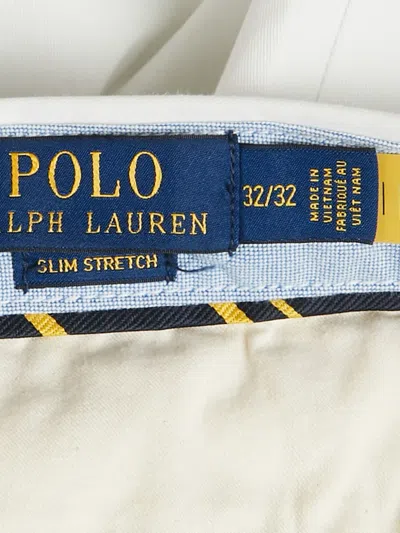 Pre-owned Polo Ralph Lauren Cotton Chino Trousers In Neutral
