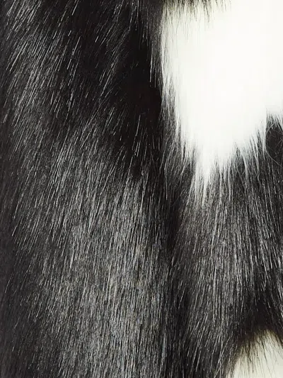 Pre-owned Off-white Black Faux-fur Jacket