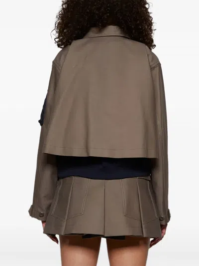 Sacai Multi-pocket Jacket In Gray