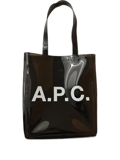 Apc Logo Tote Bag In Black