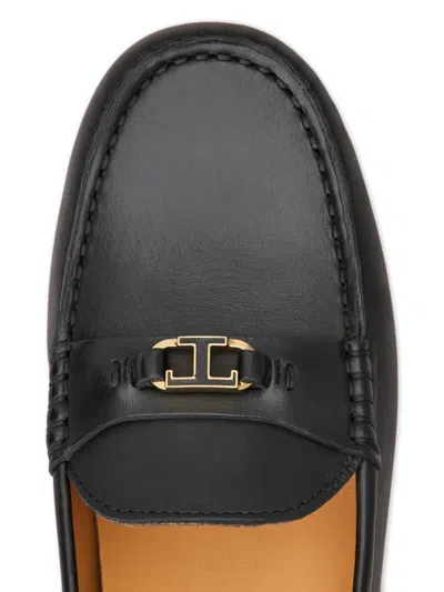 Tod's Round-toe Loafers In Black
