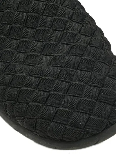 Pre-owned Bottega Veneta Intrecciato Starfish Slip-on Sneakers In Black