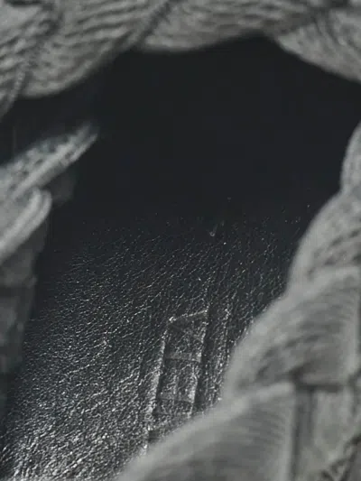 Pre-owned Bottega Veneta Intrecciato Starfish Slip-on Sneakers In Black