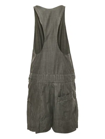 Pre-owned Chloé Button Waist-tie Dungaree In Gray