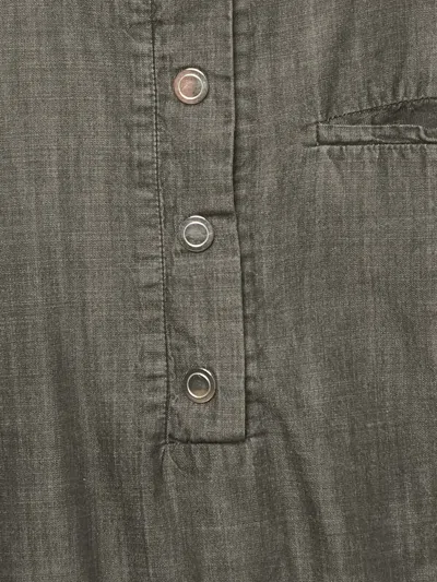 Pre-owned Chloé Button Waist-tie Dungaree In Gray