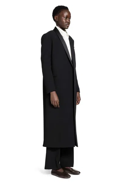 The Row Erdene Coat In Virgin Wool In Black