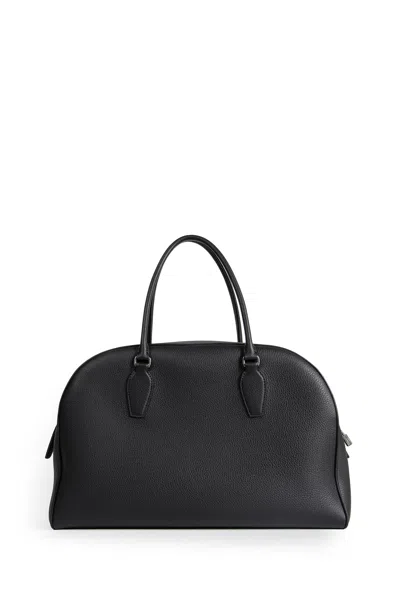 The Row Womens Black Ans India 15.75 Leather Top-handle Bag In Black