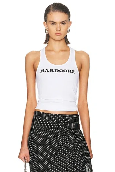 Stella Mccartney Hardcore Slogan Tank Top In White